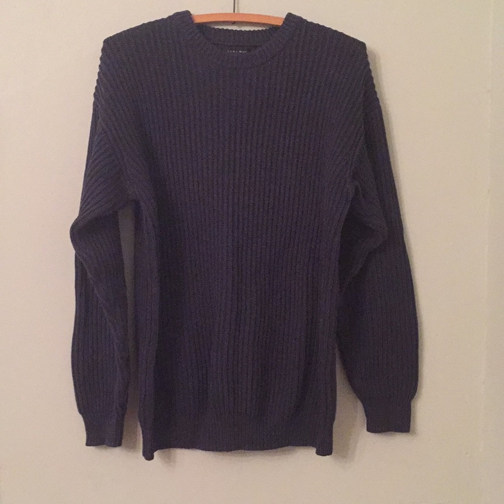 Zara Unisex Blue Chunky Oversized Sweater S